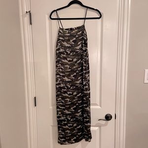 Top shop Camo Slip Dress size Small